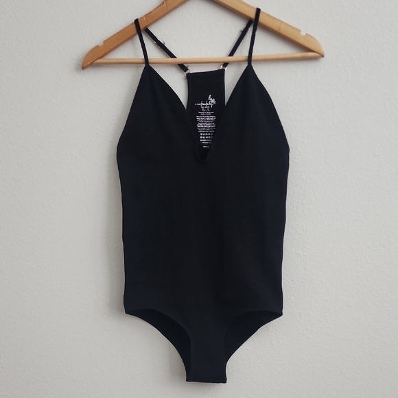 Free People Move Along Black Bodysuit - Picture 2 of 10